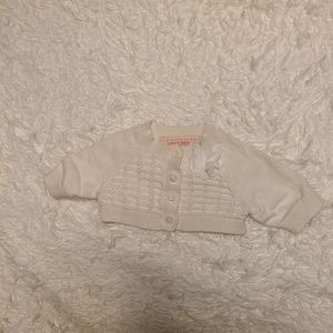 White Cardigan for Baby Girl